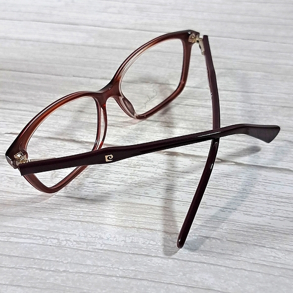 NEW Rx'able PIERRE CARDIN Eyeglass Frame 55-15-135, red/wine, glasses business - Picture 3 of 5
